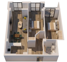 Բնակարան 03 - вид слева